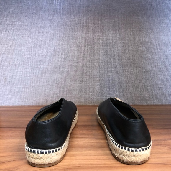 Celine Pointed Nappa Leather Flat Espadrilles - Picture 7 of 8
